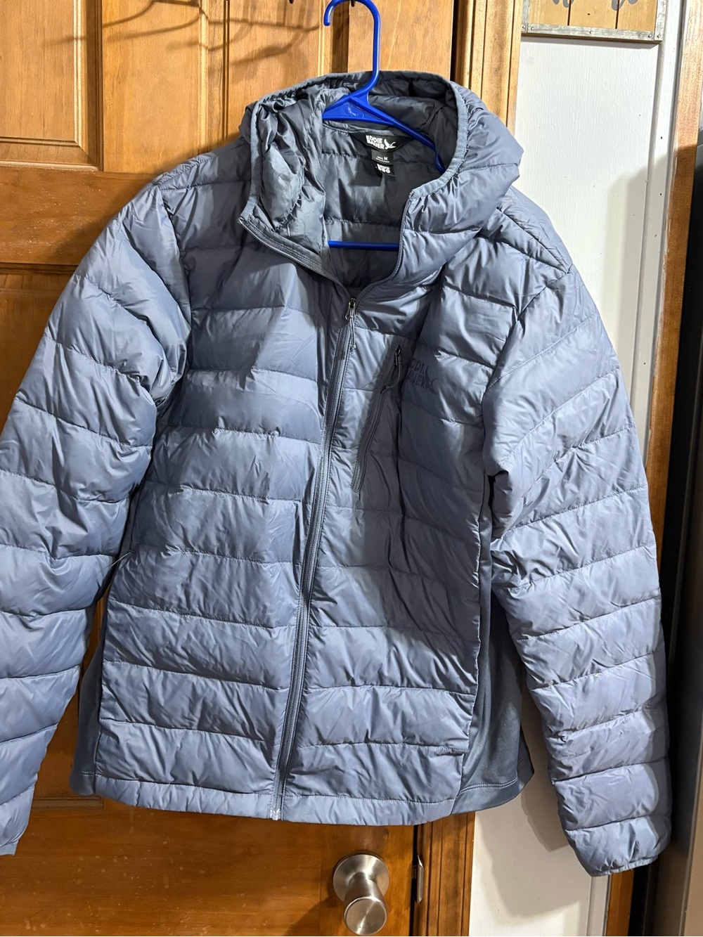 The Eddie Bauer Light Blue Packable Puffer Jacket